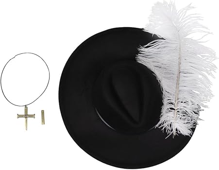 Amazon.com: Adult Hawk Eyes Mihawk Hat Cosplay Black Classic Wide